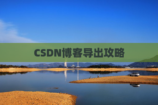 CSDN博客导出攻略 CSDN博客导出攻略